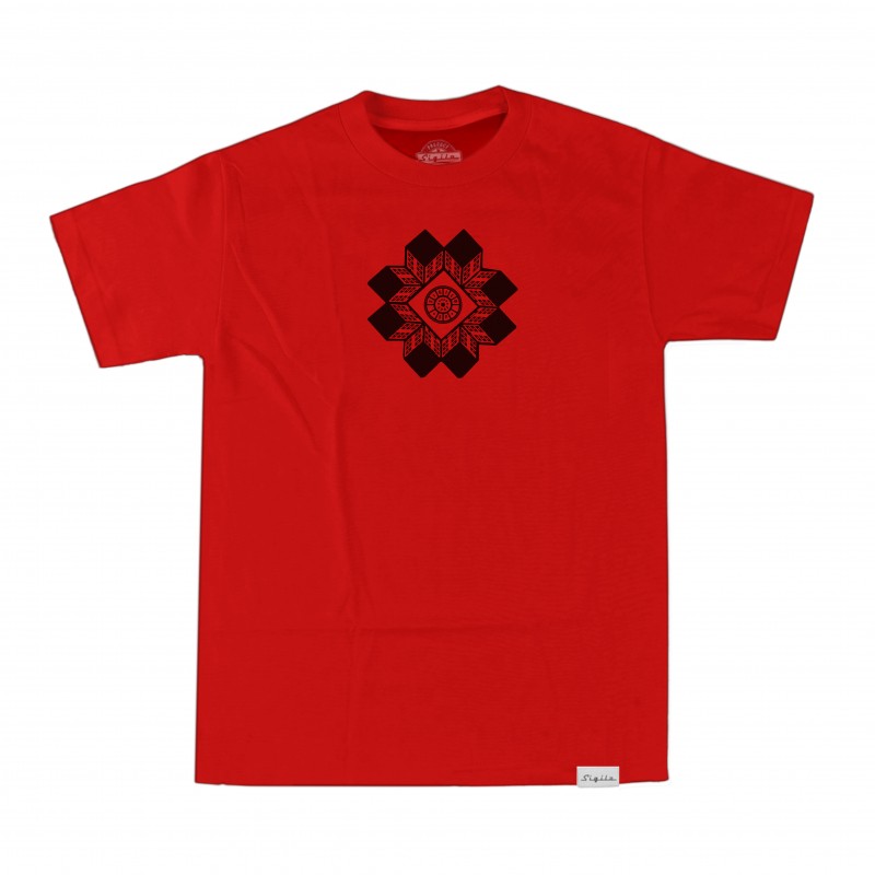 Camiseta Mandala Bueiro Vermelha